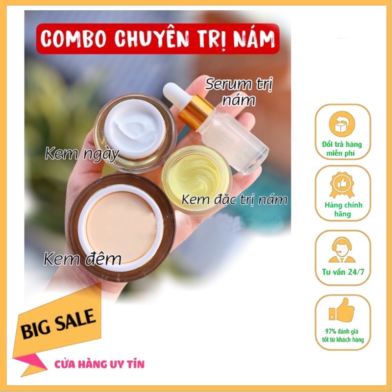 combo nám trắng da
