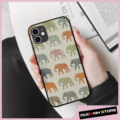 Ốp lưng iphone SAMSUNG elephants collage art kinetic art cute mềm  cho các dòng iPhone PAP20210931