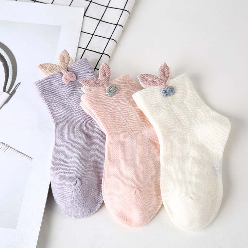 Vớ cotton chống trượt họa tiết hoạt hình cho bé trai/bé gái