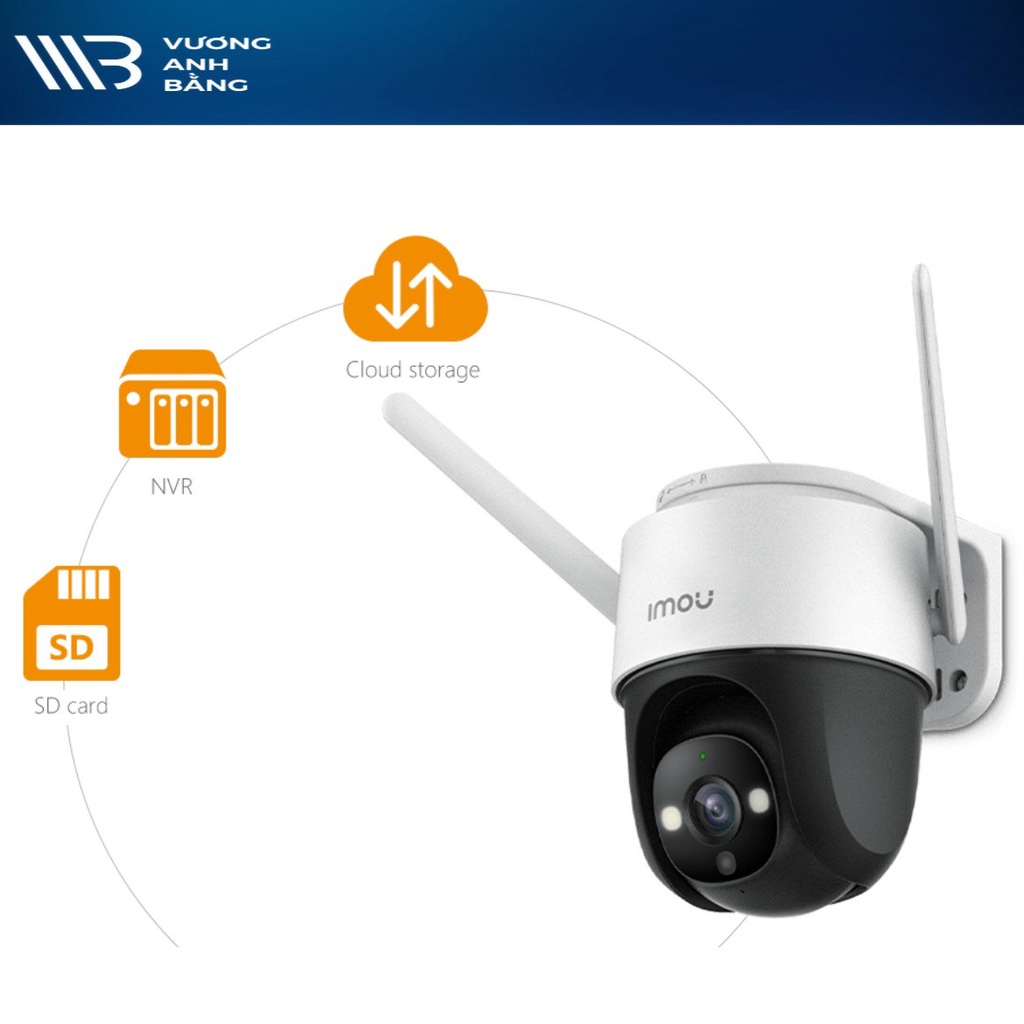 Camera Wifi ngoài trời IMOU CRUISER 4MP IPC-S42FP, có màu ban đêm, xoay 360 độ - Hàng Chính Hãng bảo hành 24 tháng