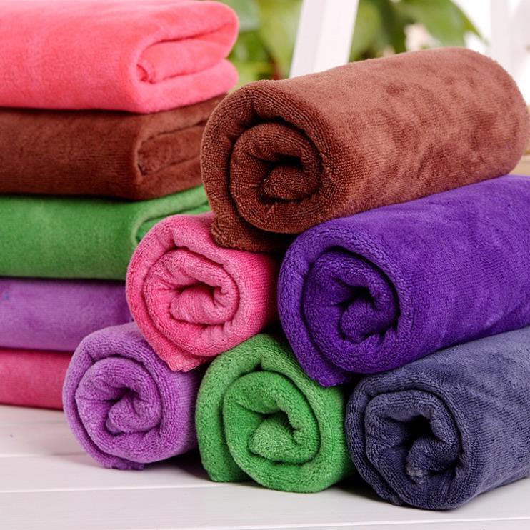 Khăn Microfiber⚡️FREESHIP 50K⚡️ Mềm Mịn Thấm Hút Nước Tốt Chuyên Dụng Lau Rửa Xe Hơi Ô Tô 3M (màu ngẫu nhiên)