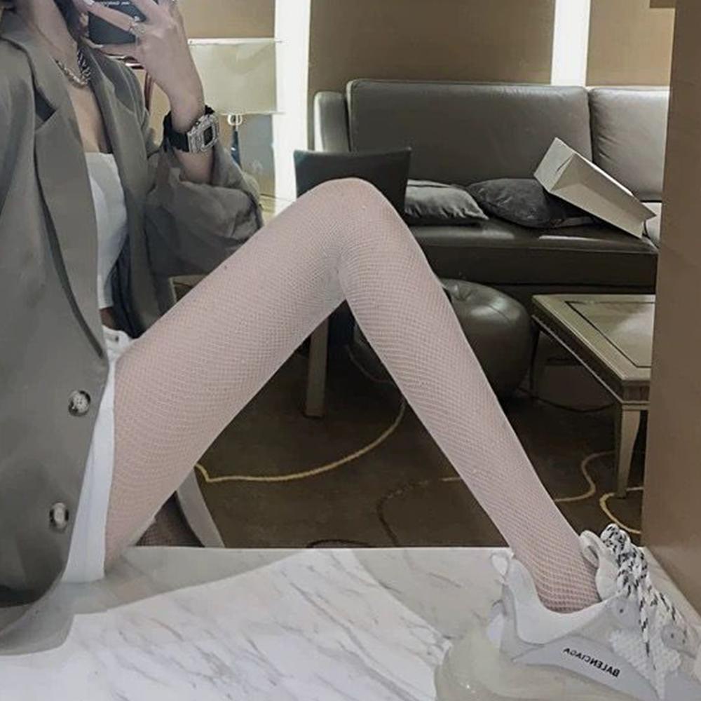 Quần Tất Lưới Đen Trong Suốt Đính Đá Gợi Cảm Cho Nữ