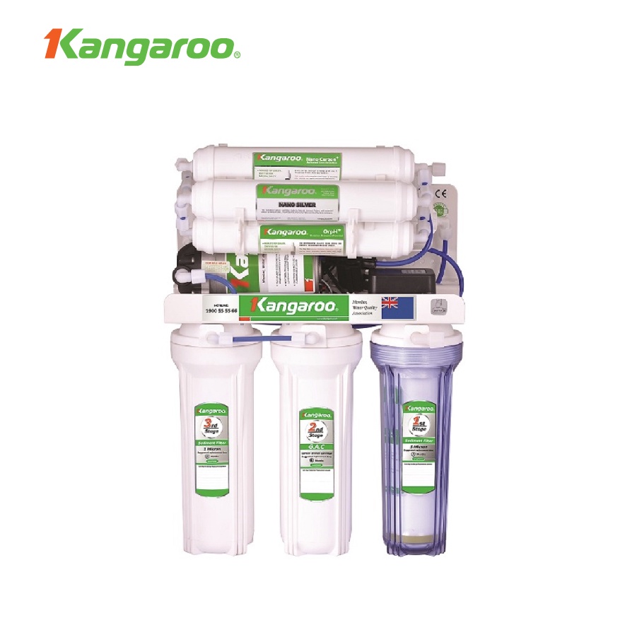 Máy lọc nước Hydrogen 9 lõi Kangaroo KG100HA không vỏ tủ