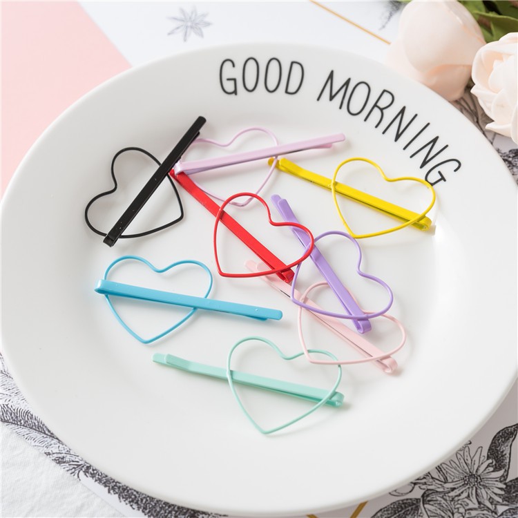 Set 2 kẹp tóc kim loại Mua Tất hình sao và tim phong cách Hàn Quốc (muatatshop)