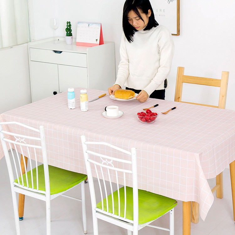 Khăn trải bàn PVC chống thấm nước, phông nền chụp ảnh trang trí - MẪU CARO