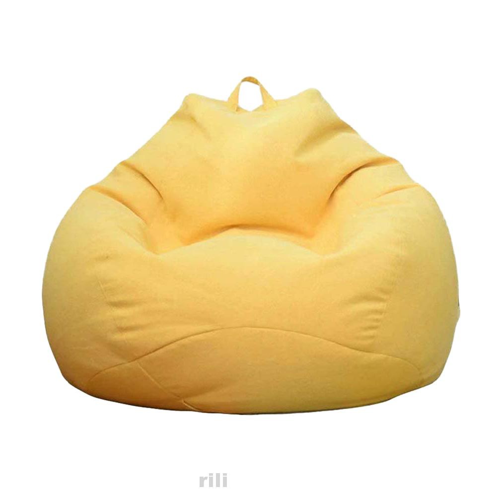 Living Room Soft Washable Storage Indoor Home Decor Extra Large Playroom Adults Kids No Filler Bean Bag Cover