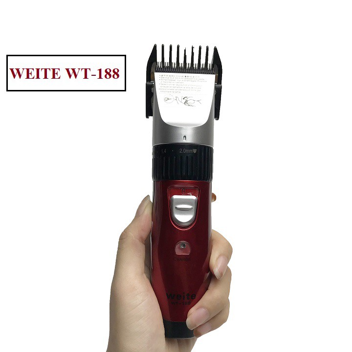 Tông đơ cắt tóc trẻ em, Tông đơ 2 pin Weite pro WT-188 - Bảo hành 12 tháng