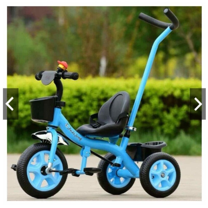 ◐✶¤Xe Đạp Trẻ Em 3 Bánh Cán Đẩy Cho Bé Từ 2 Tuổi Trở Lên Khung Chắc Chắn, Chống Gỉ An Toàn, Tiện Lợi