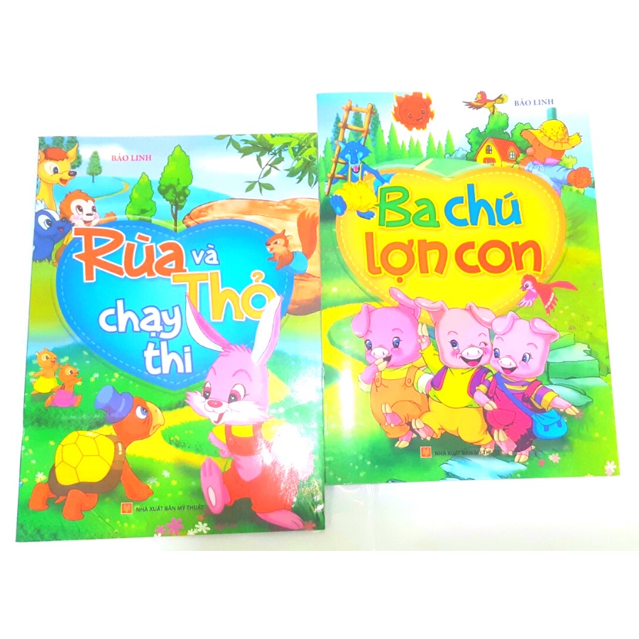 Sách ComBo 2 Cuốn Truyện Tranh: Ba Chú Lợn Con + Rùa Và Thỏ Chạy Thi