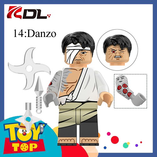 [Một con] Đồ chơi nhân vật Naruto Ninja - Minifigures các mẫu Sasuke , Itachi , Konoha , Hyuga , Uchiha ...KDL 802