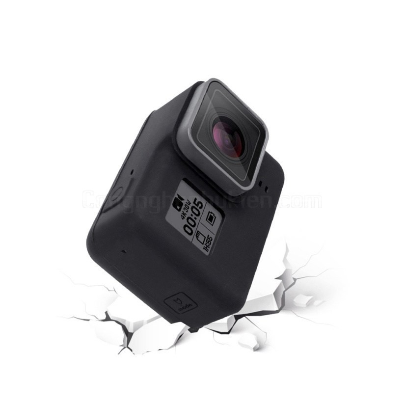 Vỏ Silicon Kèm Nắp Che Cho Máy Gopro Hero 5/6/7 | BigBuy360 - bigbuy360.vn