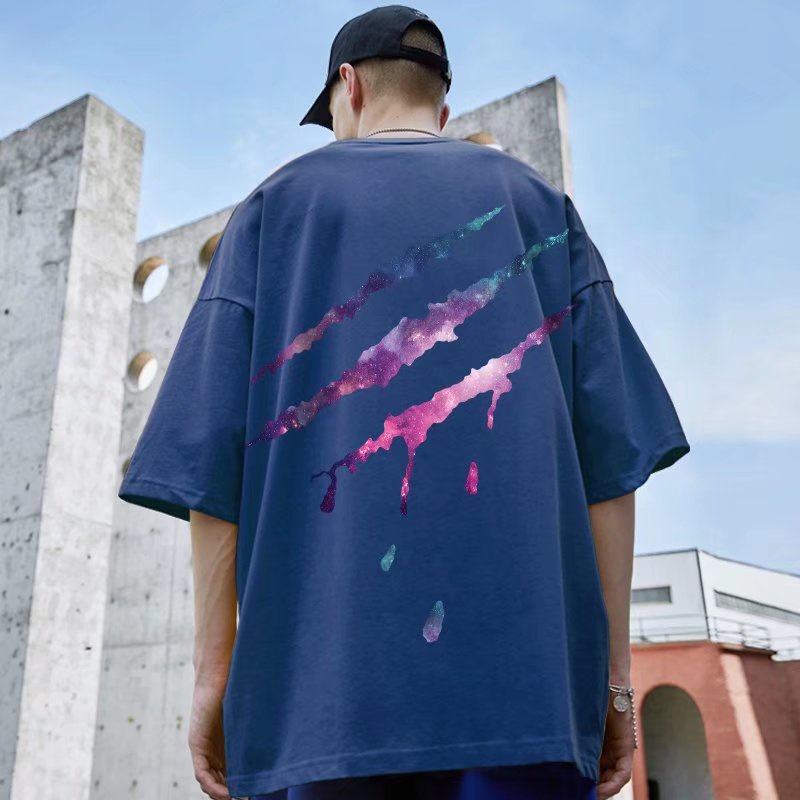 Áo Thun Nam Cổ Tròn Ngắn Tay In Chữ Thời Trang Size M-8XL