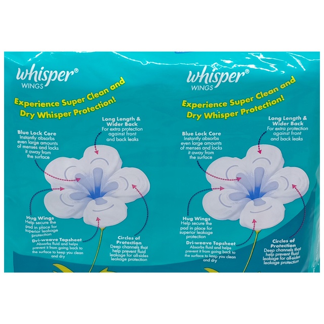 Băng vệ sinh Whisper có cánh đêm 8 miếng x 28cm