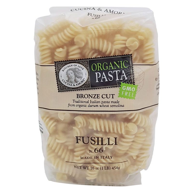 Nui Xoắn Cucina Fusilli Organic Gói 454g