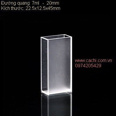 Cuvet thủy tinh 22.5x12.5x45mm