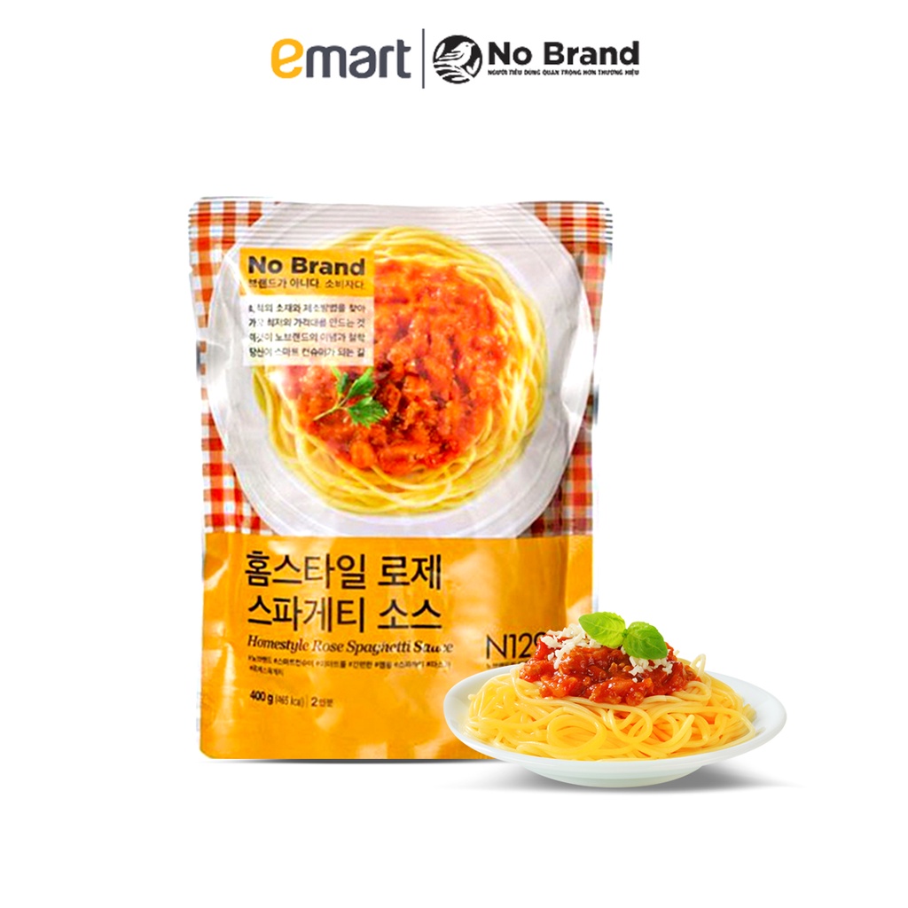 Nước Sốt Mì Ý Vị Truyền Thống Rose Spaghetti No Brand Túi 400g - Emart VN