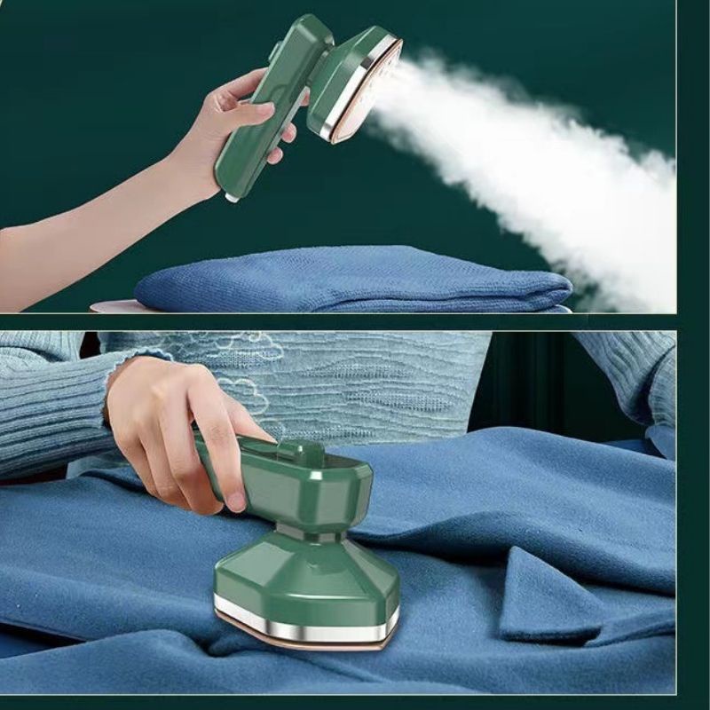 Bàn là cầm tay hơi nước mini ủi quần áo nhiều tư thế công suất 33W Miibooshi D5.030