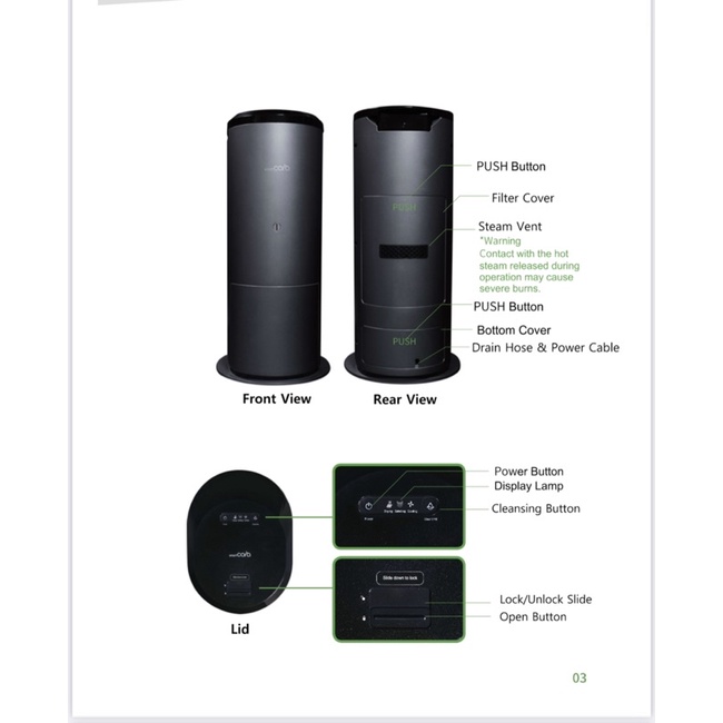 Máy xử lý rác thải hữu cơ SmartCara innovation Pcs-500D