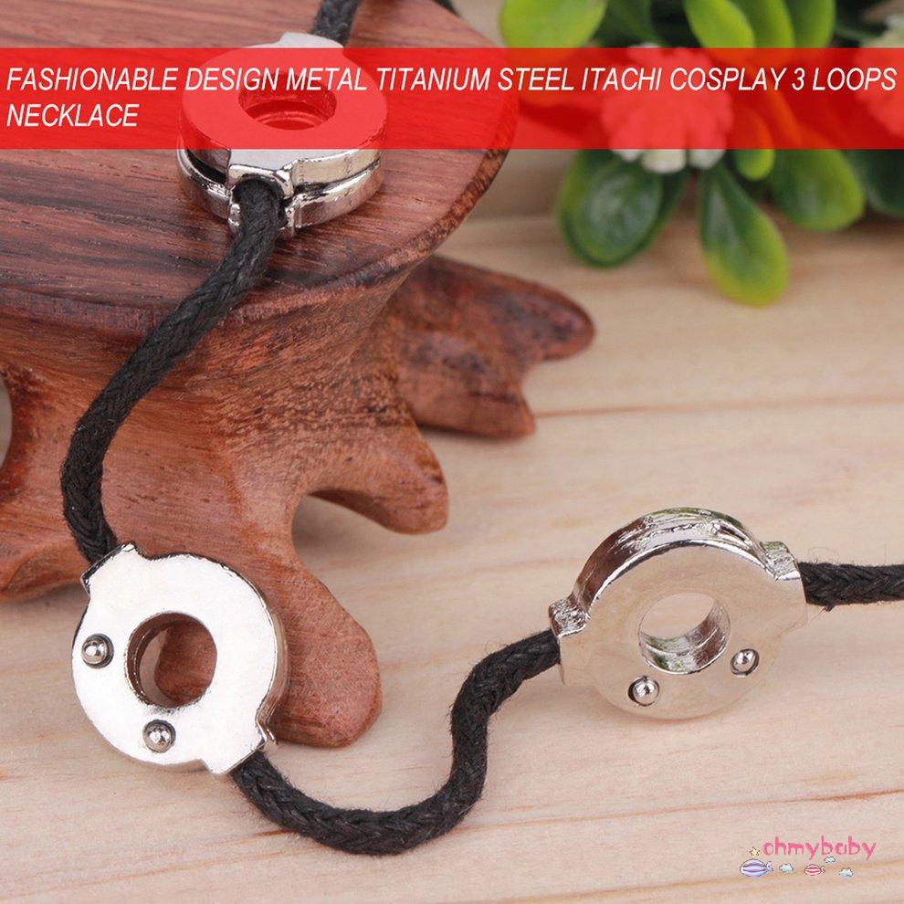 Thiết kế thời trang Kim loại Titan Thép Itachi Cosplay 3 vòng Vòng cổ [8/14]