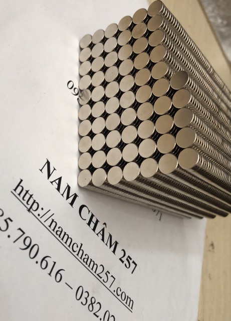 [Xả Kho]50 viên nam châm trắng 8x2mm, loại nam châm đất hiếm giá rẻ
