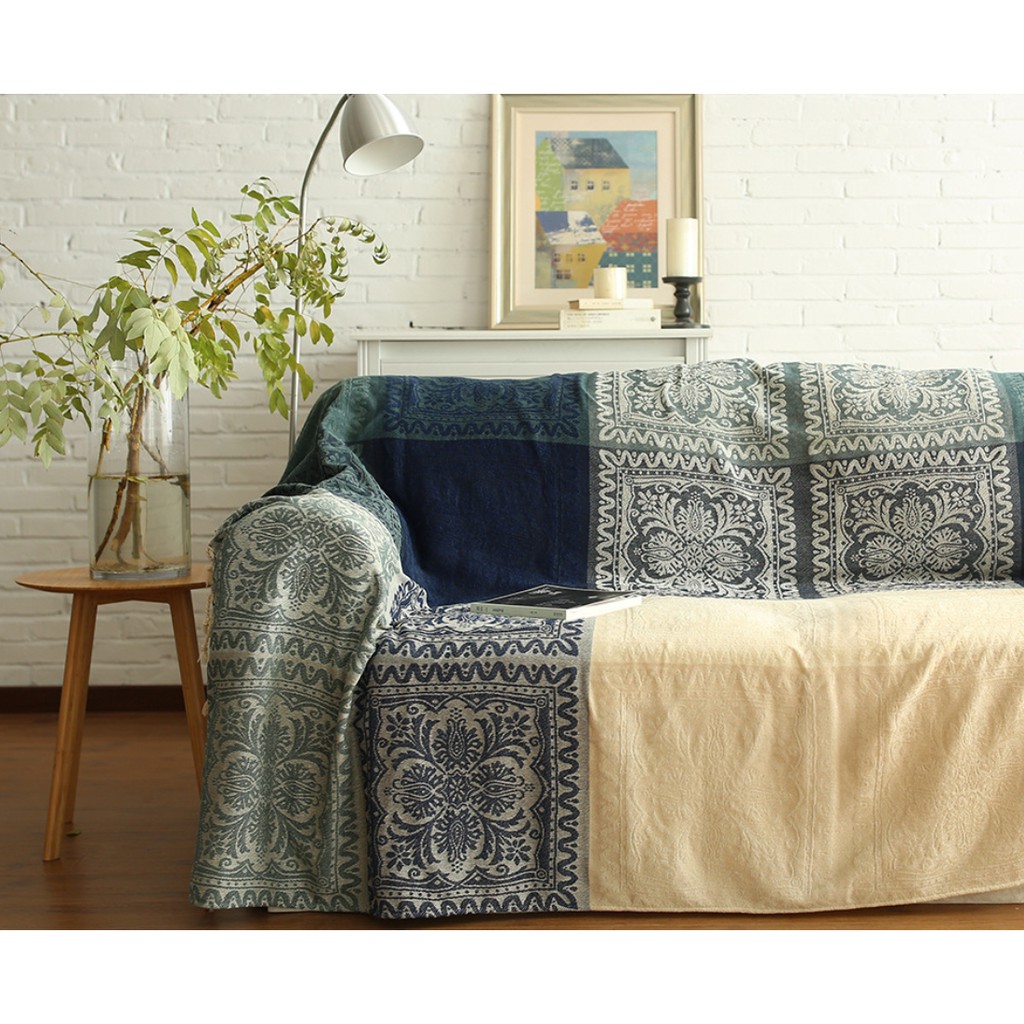 Thảm Sofa, Khăn Phủ, Chăn Phủ Sofa, Thảm Trang Trí, Thảm Vintage 150 x190cm