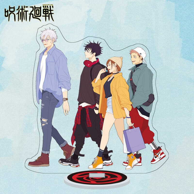 Mô Hình Standee Anime Jujutsu Kaisen Nhân Vật Gojo Satoru Itadori Yuji Chất liệu Acrylic trang trí bàn học bàn làm việc