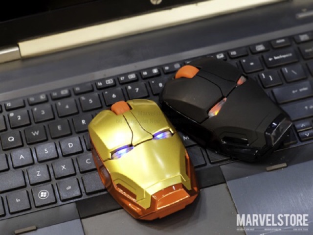 Chuột máy tính ironman Marvel sáng đèn