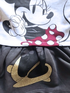 Váy nỉ da cá mickey bé gái