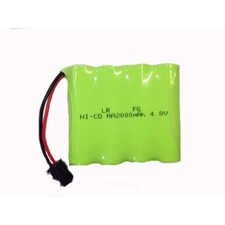 Pin Sạc Xe Điều Khiển Dung Lượng Cao Ni-CD 4.8V 2000mAh (Xanh lá nhạt)