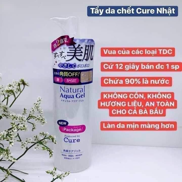 Tẩy da chết Cure Natural Aqua Gel nội địa Nhật Bản - 250ml