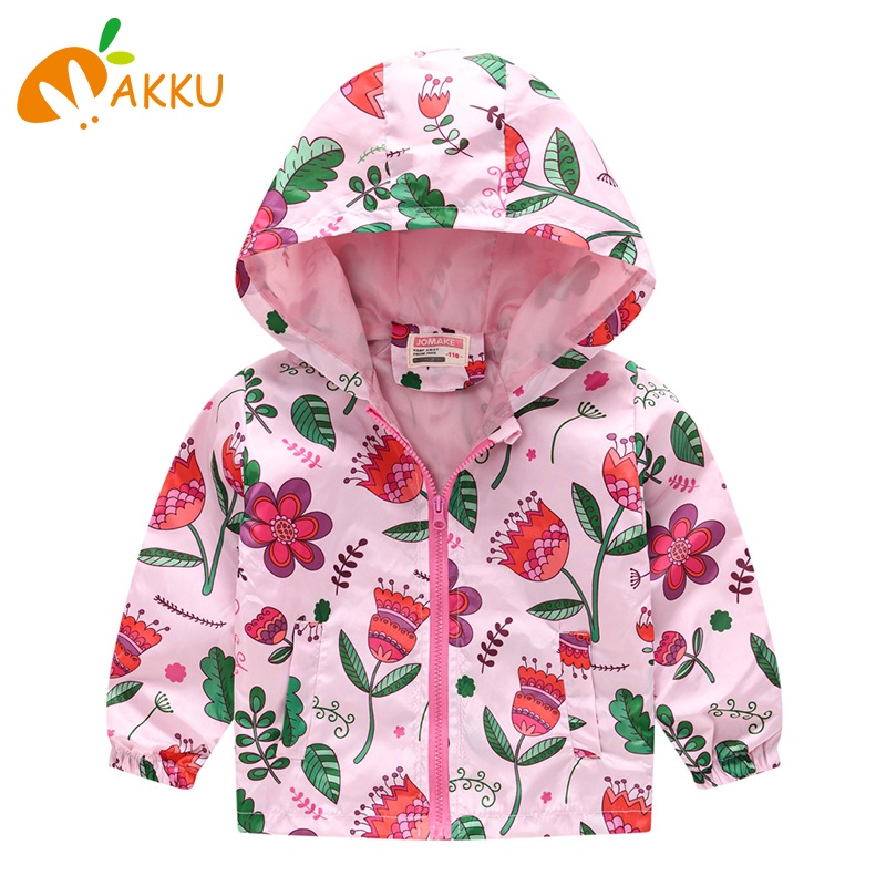 Áo Khoác Gió In Họa Tiết Hoạt Hình Thời Trang Xuân Thu Cho Bé