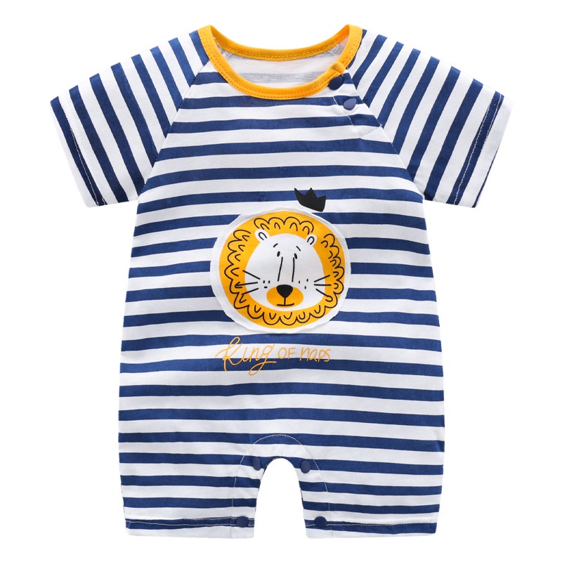 Áo liền quần SOFFNY vải cotton họa tiết dễ thương dành cho trẻ em