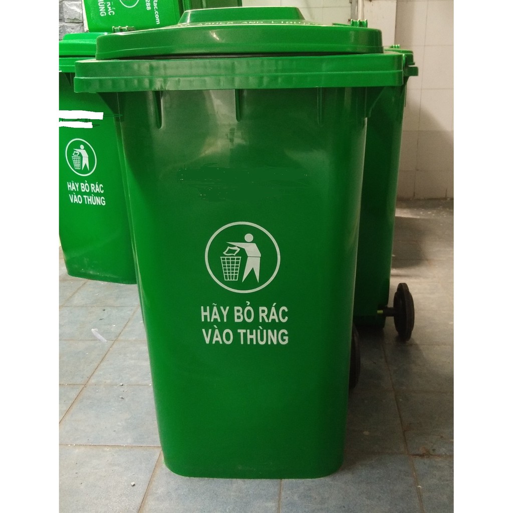 Thùng Rác Nhựa 240 lít, Thùng rác công cộng giá tốt, kho hàng thùng rác giá sĩ Hồ Chí Minh