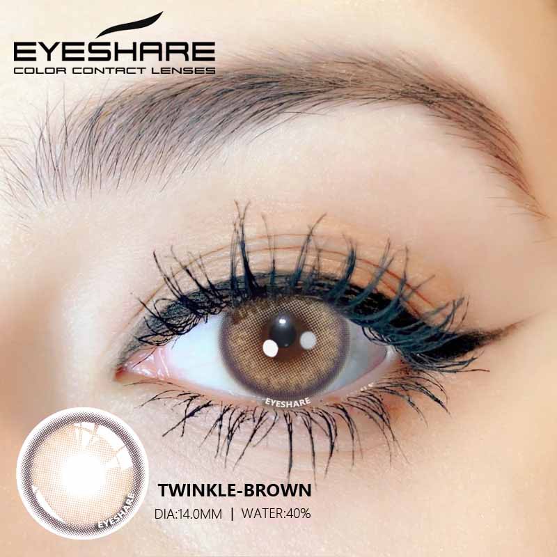 Cặp kính áp tròng EYESHARE 14mm thiết kế hợp thời trang
