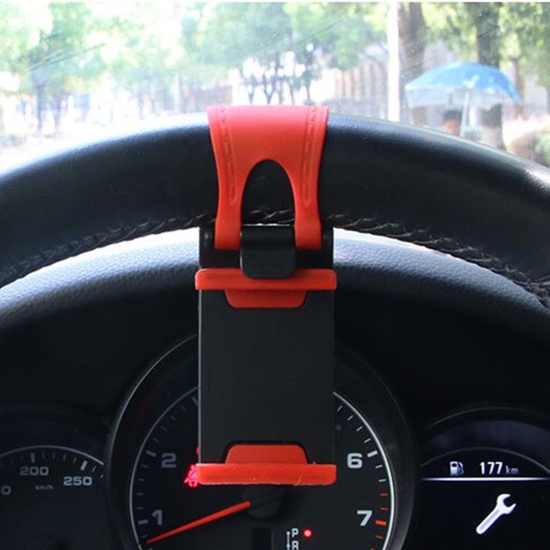 Giá Đỡ Điện Thoại / GPS Gắn Vô Lăng Xe Hơi Thông Dụng