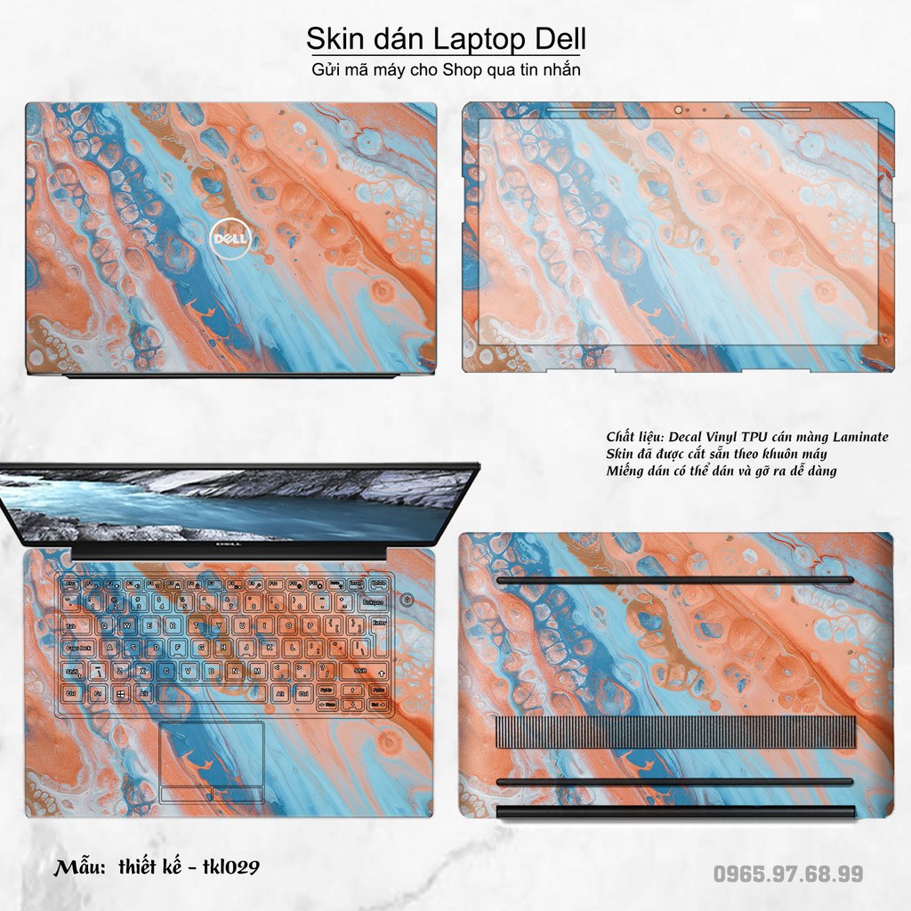 Skin dán Laptop Dell in hình thiết kế nhiều mẫu 6 (inbox mã máy cho Shop)