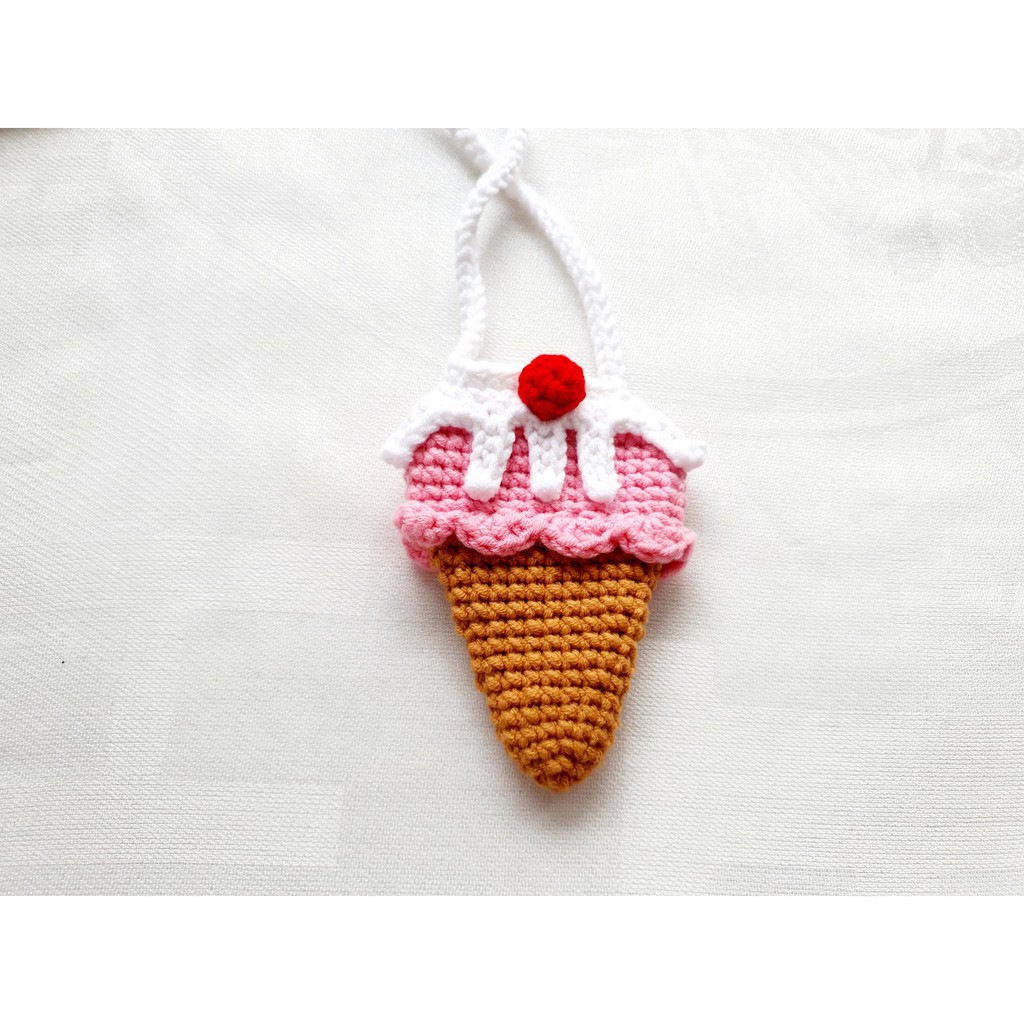 Túi đựng tỏi handmade MS Mombaby móc bằng len cho bé tránh vía, tránh tà xinh xắn, ngộ ngĩnh,dễ thương