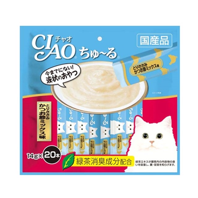 Gói 20 que kem súp thưởng Ciao cho mèo