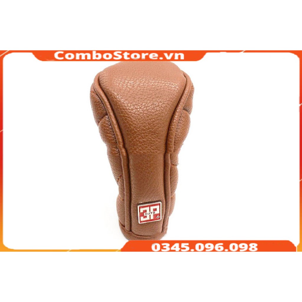 Bọc cần số ô tô da, vãi cao cấp