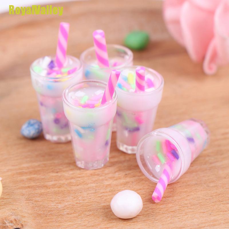 Set 5 Chai Nước Mini Tỉ Lệ 1: 12 Trang Trí Nhà Búp Bê