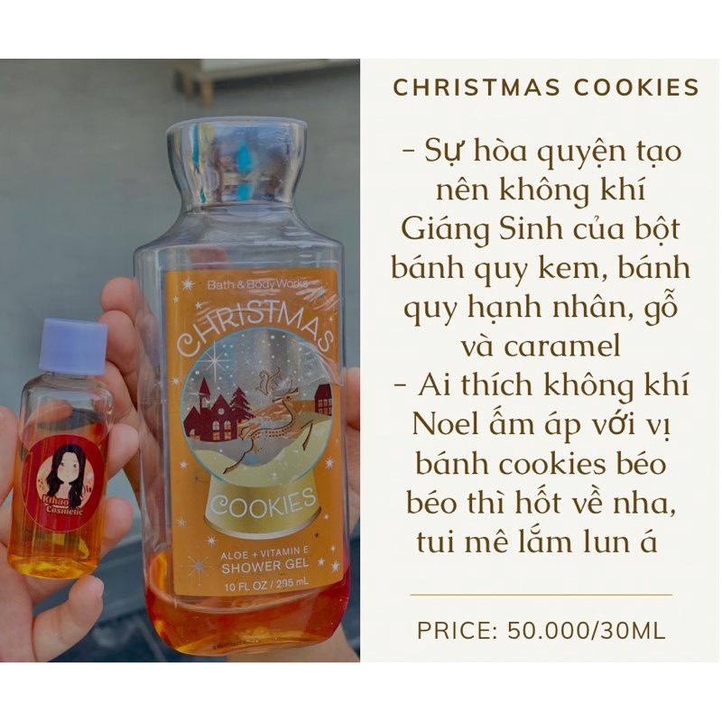 Gel Tắm Bath & Body Works Size Chiết 30ml