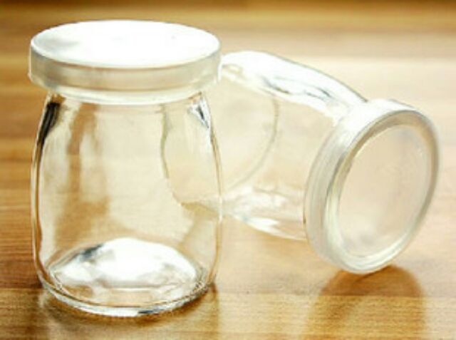 Combo 12 cốc làm sữa chua thủy tinh sạch sẽ dung tích 100ml