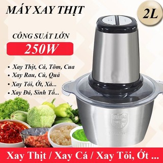 Máy Xay Thịt Cầm Tay 4 lưỡi inox đa năng công suất 250W,xay thịt,rau củ quả...vvv