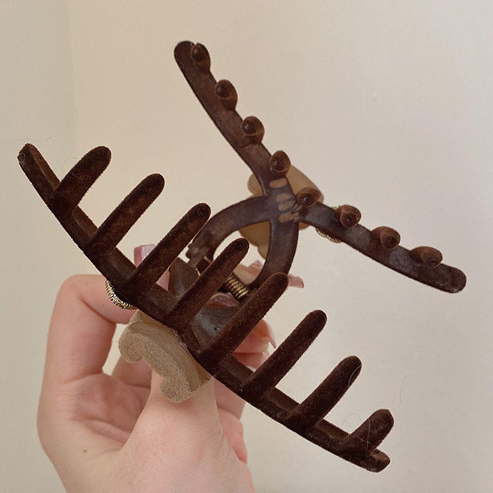 NICKOLAS Kẹp Tóc Hình Cá Mập / Gấu Thiết Kế Đơn Giản Ngọt Ngào Thời Trang Thu Đông