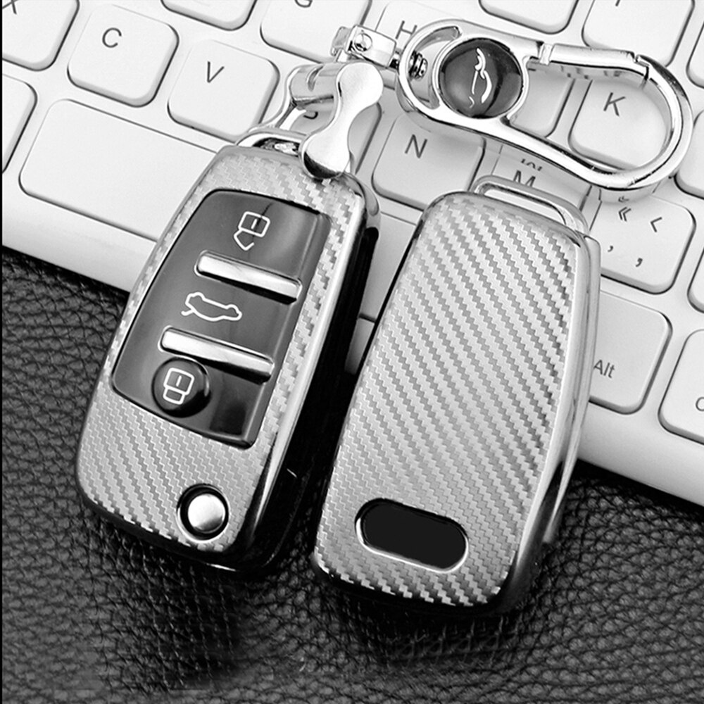 Vỏ Bảo Vệ Chìa Khóa Điều Khiển Từ Xa 5 Màu Cho Xe Hơi Audi C6 A7 A8 R8 A1 A3 A4 A5 Q7