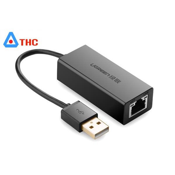 USB to Lan 2.0 Ugreen tốc độ 10/100 Mbps màu đen, trắng