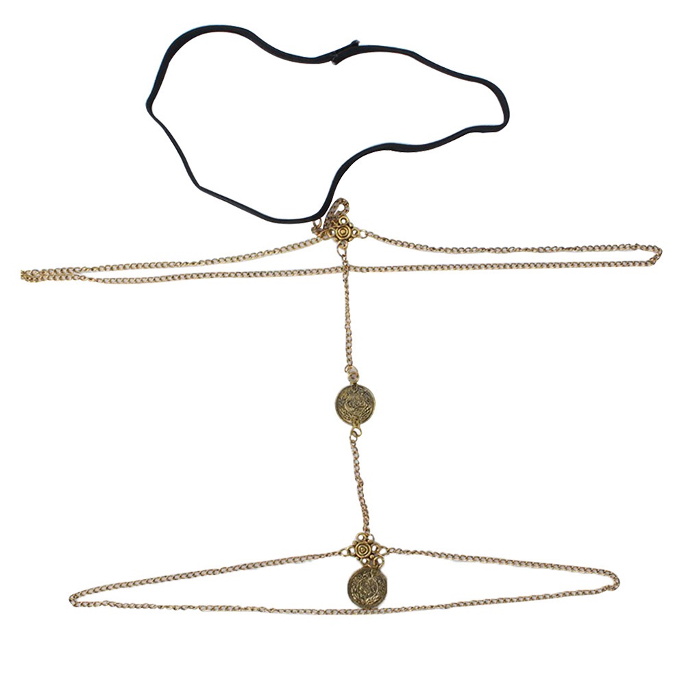 [JENN] Chuỗi Dây Tua Rua Đeo Đùi Nhiều Lớp Phong Cách Retro Quyến Rũ Cho Nữ