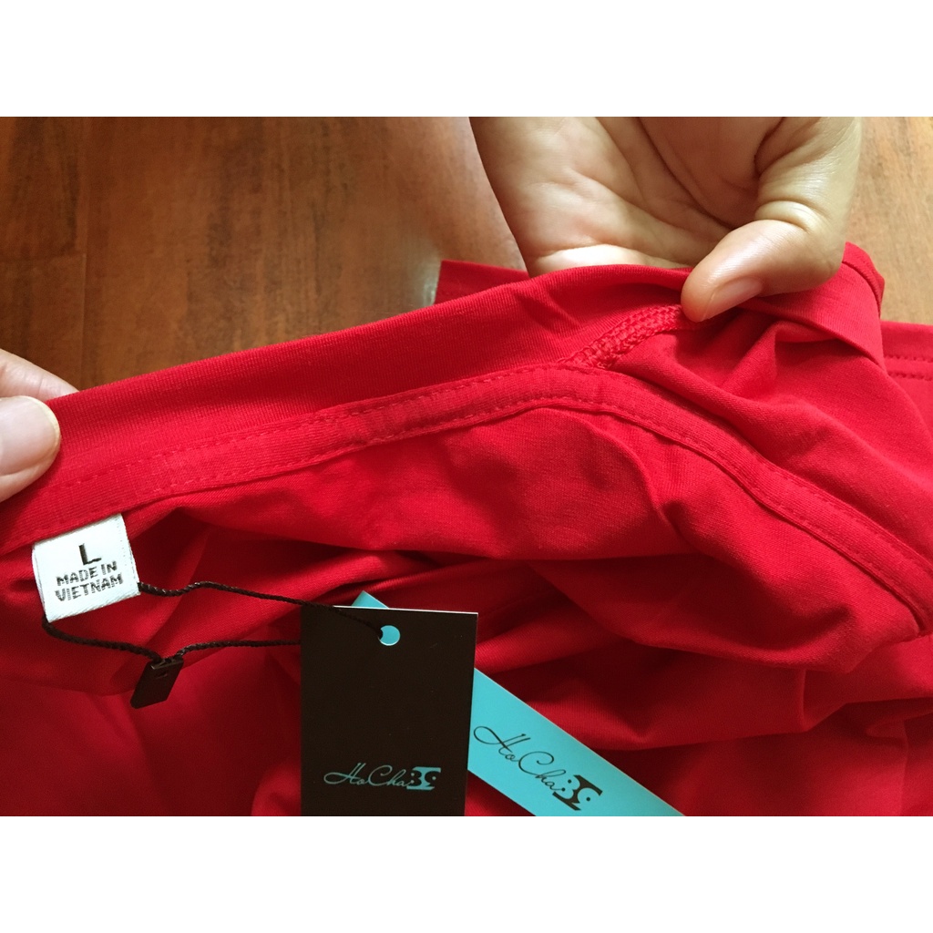 Áo thun Hình Lá BÀI - W1T810 - HoCha89 Vải Cotton 4C may dây cổ hàng CAO CẤP