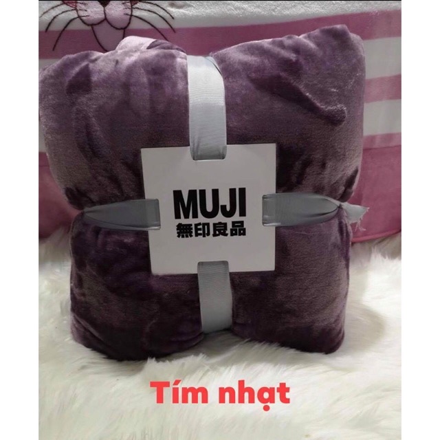 chăn lông thỏ xuất nhật muji