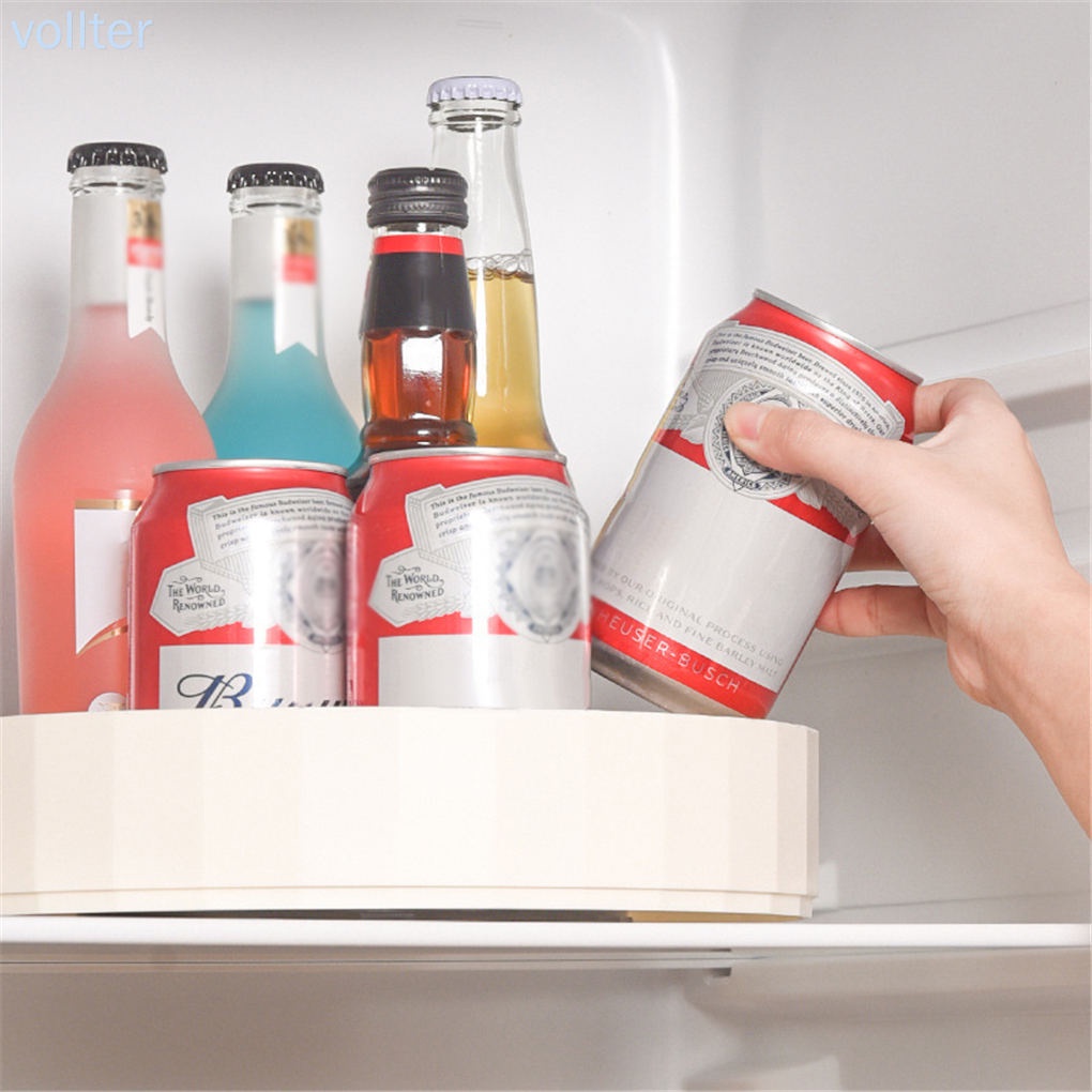 Khay đựng gia vị bằng nhựa màu trắng dạng xoay tiện dụng